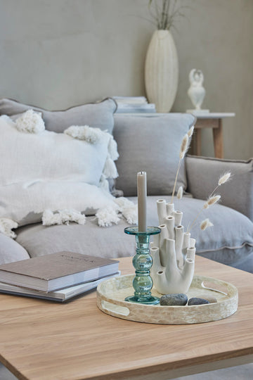 Grønne lysestager i glas fra Lene Bjerre Design