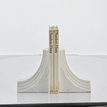 Ellia bogstøtte marmor hvid Lene Bjerre Design DK