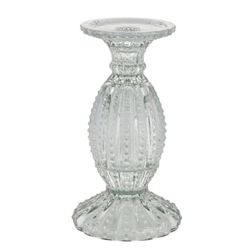 Silva lysestage bloklys/stagelys H19 cm. støvet grøn glas LENE BJERRE