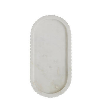 Eliana bakke 25x12,5 cm. hvid marmor LENE BJERRE