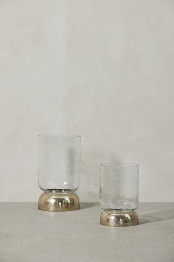 Sandia stage til bloklys H28,7 cm. lys guld Lene Bjerre Design DK