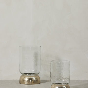 Sandia stage til bloklys H28,7 cm. lys guld Lene Bjerre Design DK