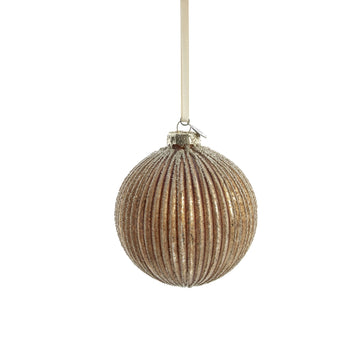 Norille julekugle 10 cm brun Lene Bjerre Design DK