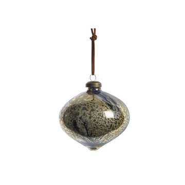 Nosille julekugle 8 cm sølv Lene Bjerre Design DK