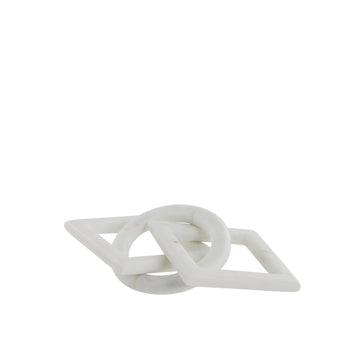 Ellia dekoration 23x10 cm. hvid marmor LENE BJERRE