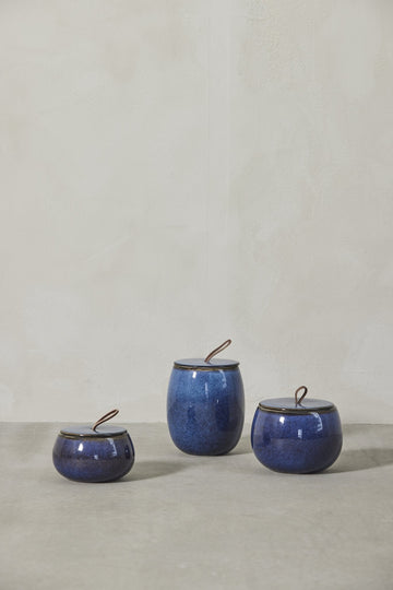 Amera krukke H16 cm. blå Lene Bjerre Design DK