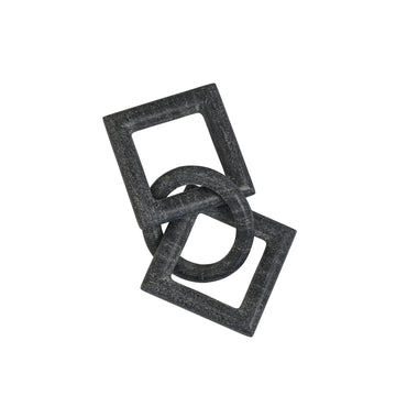 Ellia dekoration 23x10 cm. sort marmor LENE BJERRE