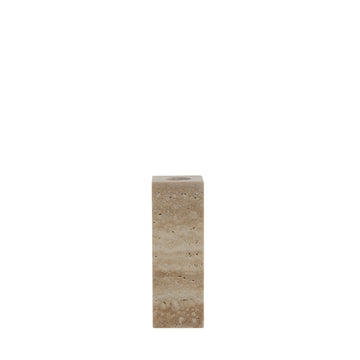 Travina lysestage 11,5 cm. sand marmor LENE BJERRE