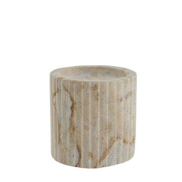 Eliana stage til bloklys 10 cm. sand marmor LENE BJERRE