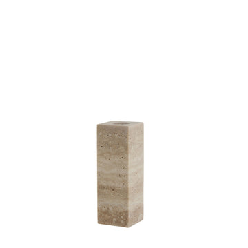 Travina lysestage 11,5 cm. sand marmor LENE BJERRE