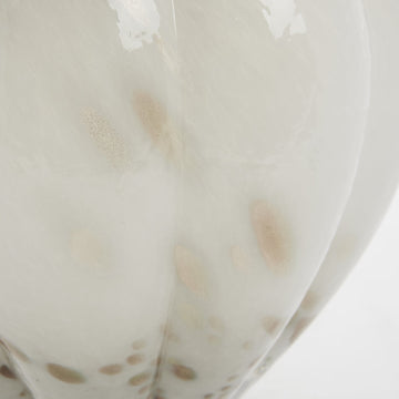 Mara glasvase 23x24,5 cm. sølvgrå LENE BJERRE