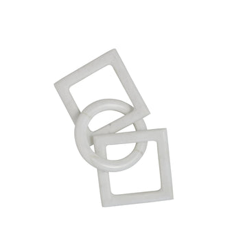 Ellia dekoration 23x10 cm. hvid marmor LENE BJERRE