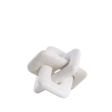 Ellia marmor dekoration H15 cm. hvid Lene Bjerre Design DK