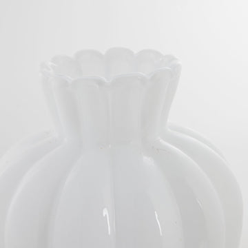 Verity vase hvid glas H28 cm LENE BJERRE