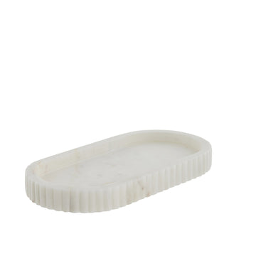 Eliana bakke 25x12,5 cm. hvid marmor LENE BJERRE
