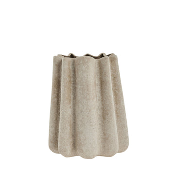 Valina vase i stentøj30x20 cm. sand LENE BJERRE