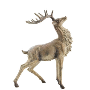 Daisy dekoration antik guld, Polyresin 32,5x16 H41,5 LENE BJERRE