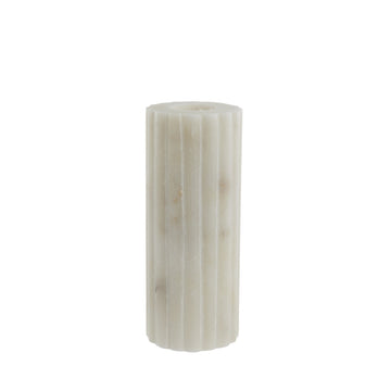 Eliana lysestage 12,5cm. hvid marmor LENE BJERRE