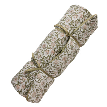 Ivy madras støvet grøn 180x70 LENE BJERRE