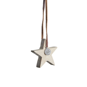 Elina sand marmorstjerne ophæng 6,5 cm LENE BJERRE