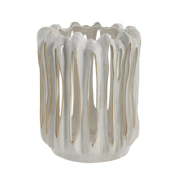 Marlille lanterne hvid keramik H27,8 cm LENE BJERRE
