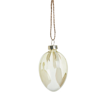 Feven påskeophæng glas H7 cm gul LENE BJERRE