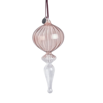 Glossia dekoration lyserød, Glas 8x8 H18,7 LENE BJERRE
