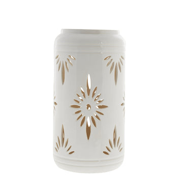 Hilde lanterne hvid keramik H39 cm LENE BJERRE