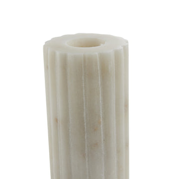 Eliana lysestage 12,5cm. hvid marmor LENE BJERRE
