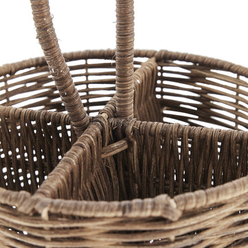 Esther køkkengrejholder 18x18 cm. brun rattan LENE BJERRE