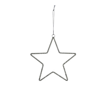Ane stjerne ophæng 25 cm. sølv Lene Bjerre Design DK