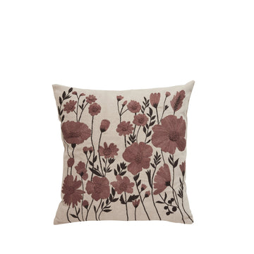 Emiline pudebetræk 50x50 cm. sand 100% bomuld LENE BJERRE