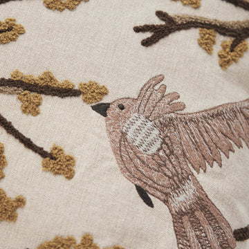 Elinia pudebetræk 50x50 cm. sand 100% bomuld