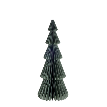 Poelle træ H35 cm. grøn papir Lene Bjerre Design DK