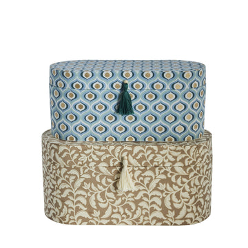 Ellen 2 stk. æske sæt blå og LENE BJERRE