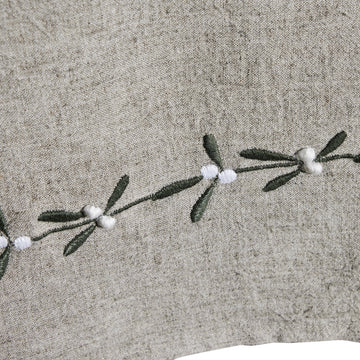 Missine juletræstæppe Ø110 cm. sand hørblanding Lene Bjerre Design DK