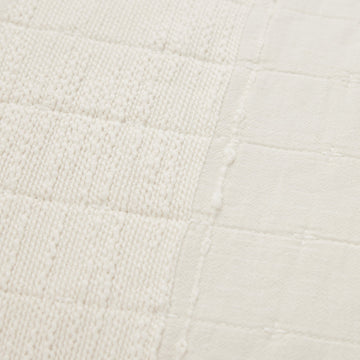Isadora pudebetræk 60x60 cm. råhvid