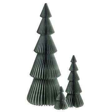 Poelle træ H70 cm. grøn papir Lene Bjerre Design DK