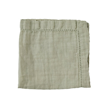 Angela mundserviet støvet grøn 45x45 LENE BJERRE