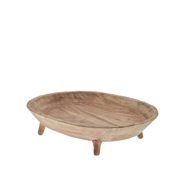 Merle skål 43x35 cm. natur acacietræ LENE BJERRE