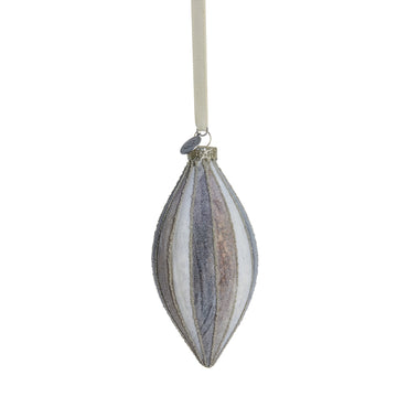 Nomillia julekugle H13 cm. råhvid Lene Bjerre Design DK