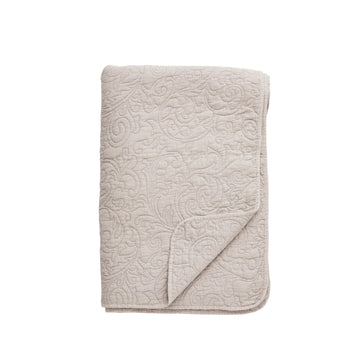 Isabelle sengetæppe 260x240 cm. sand LENE BJERRE