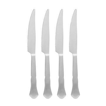 Dicte steakknive 4-pak 28 cm. sølv LENE BJERRE
