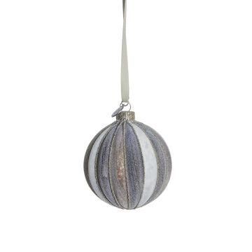 Nomillia julekugle H8 cm. råhvid Lene Bjerre Design DK