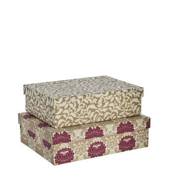 Ellen 2 stk. æske sæt råhvid og LENE BJERRE