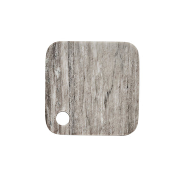 Elina skærebræt 20x20 cm. mørk sand marmor LENE BJERRE