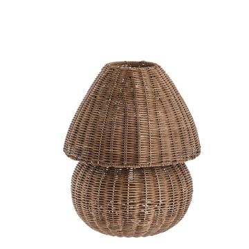 Esther bordlampe 27,5x27,5 cm. brun rattan LENE BJERRE