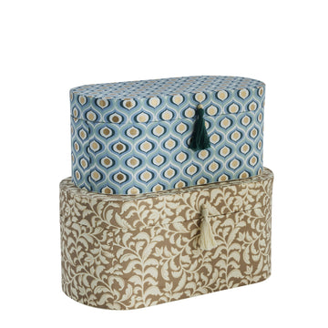 Ellen 2 stk. æske sæt blå og LENE BJERRE