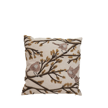 Elinia pudebetræk 50x50 cm. sand 100% bomuld