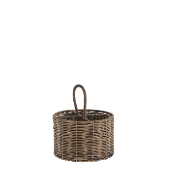 Esther køkkengrejholder 18x18 cm. brun rattan LENE BJERRE